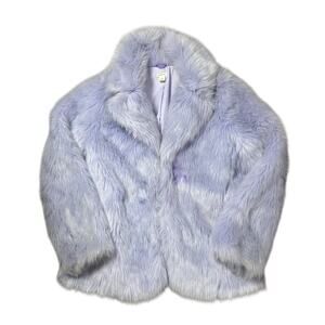 J. Crew Crewcuts Lavender Purple Faux Fur Coat